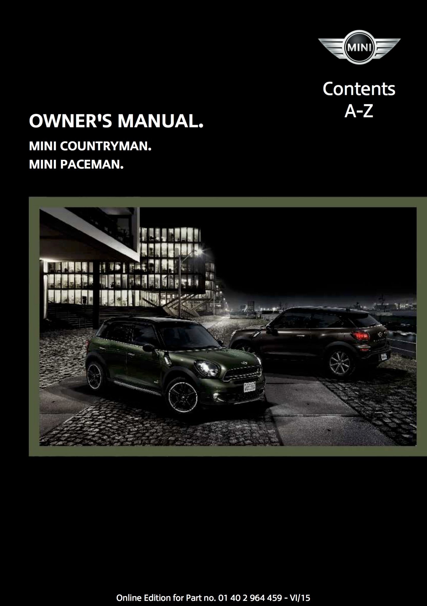 Owner Manuals Archive | MINI USA