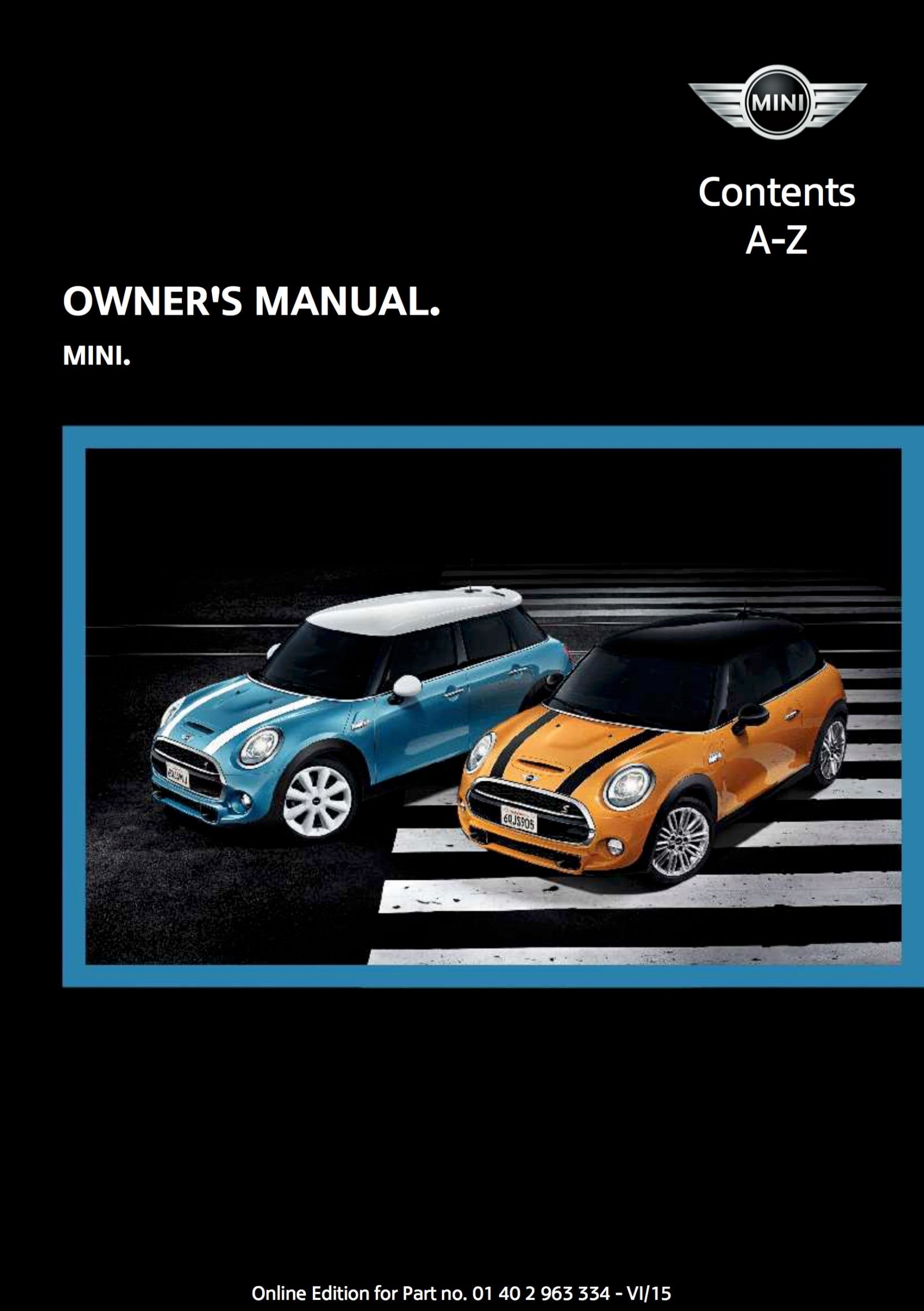 Owner Manuals Archive | MINI USA