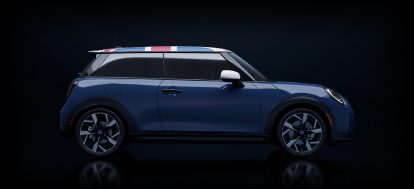 Side-view of the Mini Heritage Edition.